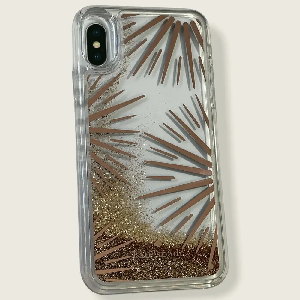 Kate Spade Festive Clear Liquid IPhone Xs/X Case